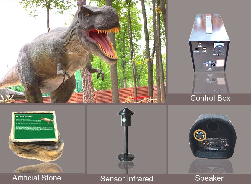 Life Size T Rex Jurassic Park Statue-F
